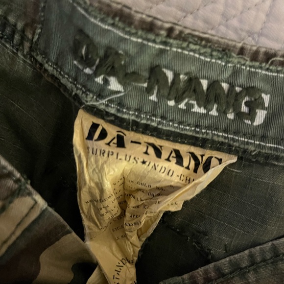DA NANG shorts camo camouflage corduroy LA NWOT DANANG Y2K - Picture 4 of 9